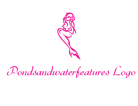 pink mermaid logo