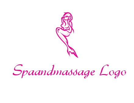 pink mermaid logo