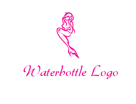 pink mermaid logo