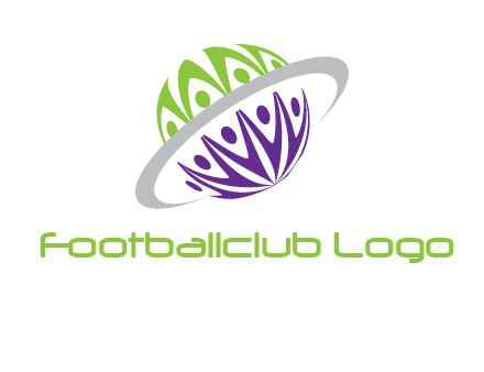 people on Saturn logo