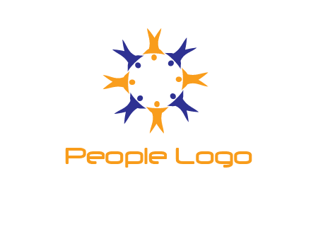 people in a circle logo