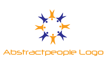 people in a circle logo