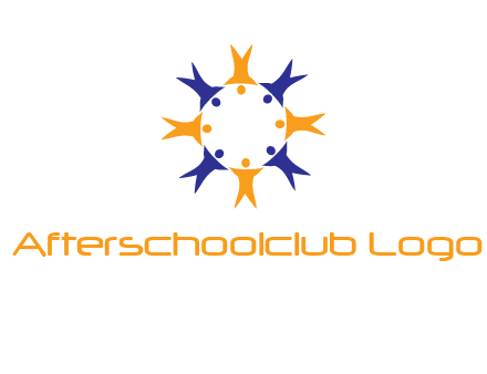 people in a circle logo