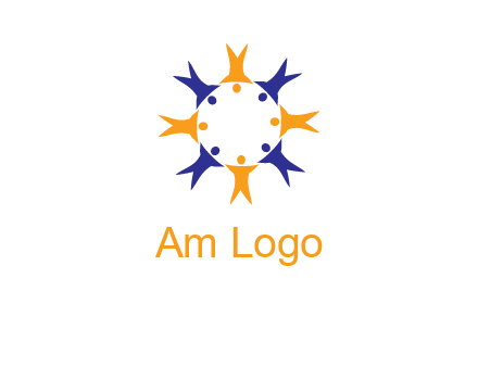 people in a circle logo