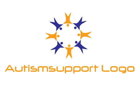 people in a circle logo