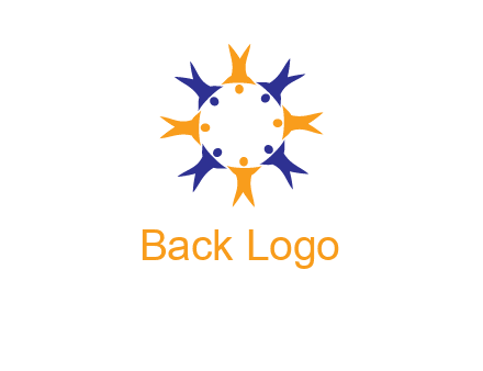 people in a circle logo
