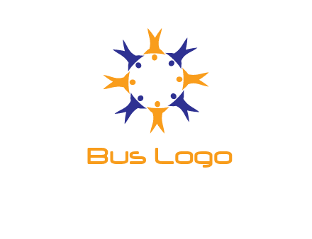 people in a circle logo