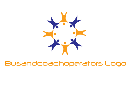 people in a circle logo