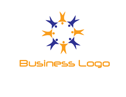 people in a circle logo