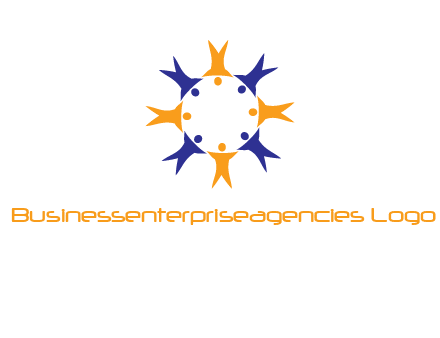 people in a circle logo