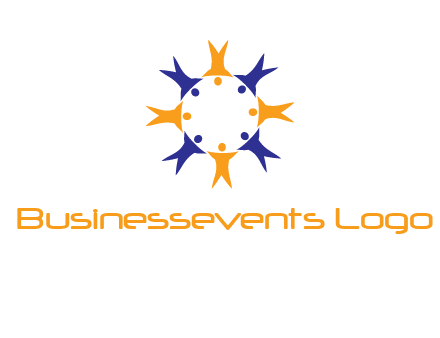 people in a circle logo