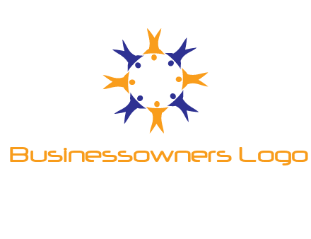 people in a circle logo