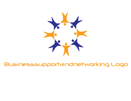 people in a circle logo