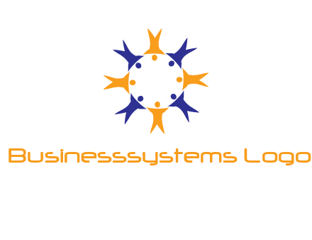people in a circle logo