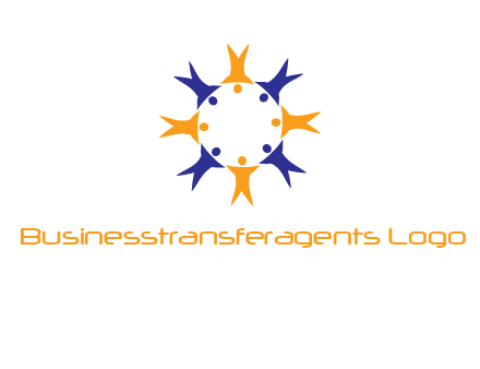 people in a circle logo