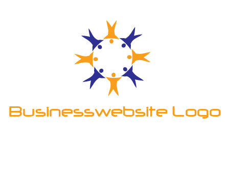people in a circle logo