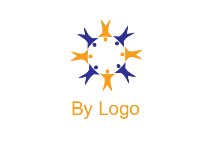 people in a circle logo