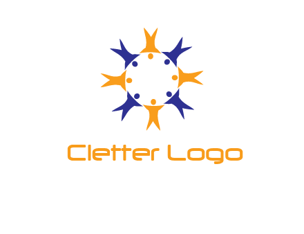 people in a circle logo