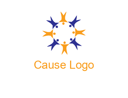 people in a circle logo
