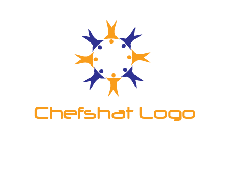 people in a circle logo