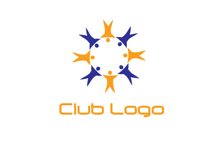 people in a circle logo