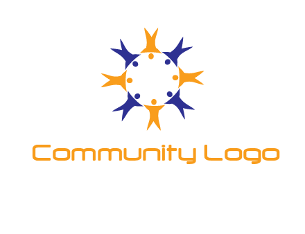 people in a circle logo