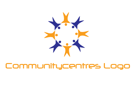 people in a circle logo