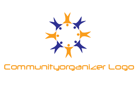 people in a circle logo