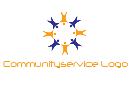 people in a circle logo
