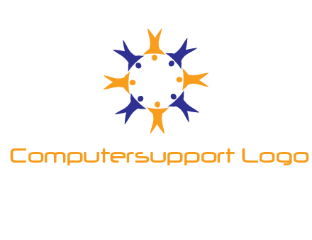 people in a circle logo