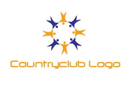 people in a circle logo