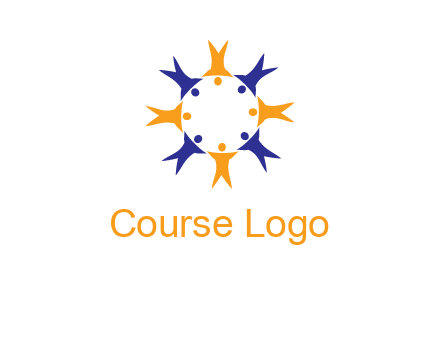 people in a circle logo