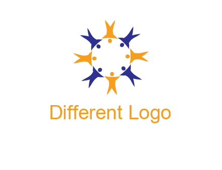 people in a circle logo