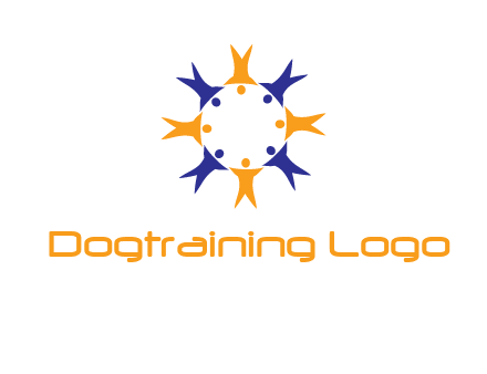 people in a circle logo