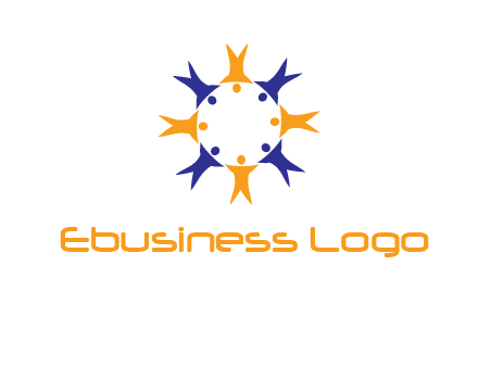 people in a circle logo