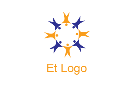 people in a circle logo