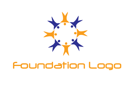 people in a circle logo
