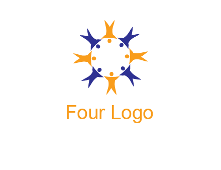 people in a circle logo
