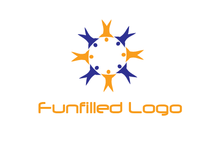 people in a circle logo