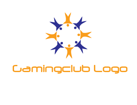 people in a circle logo