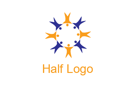 people in a circle logo