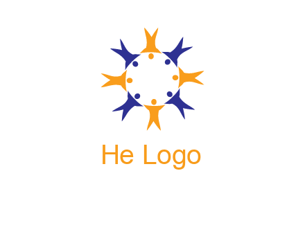 people in a circle logo