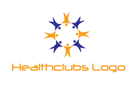 people in a circle logo
