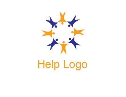 people in a circle logo