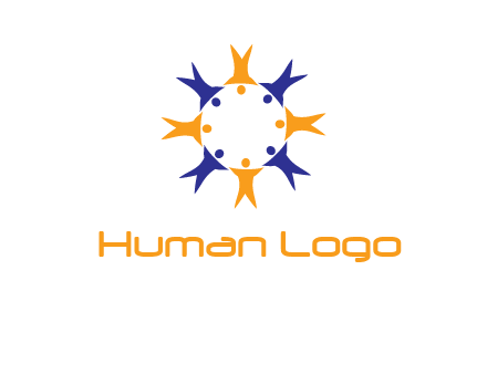 people in a circle logo