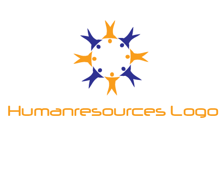 people in a circle logo
