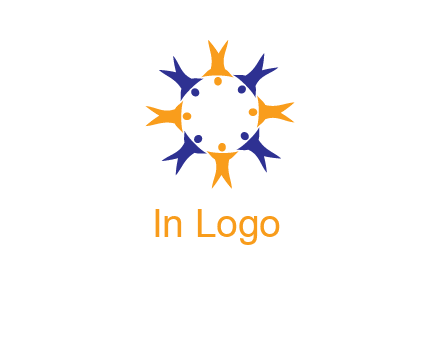 people in a circle logo