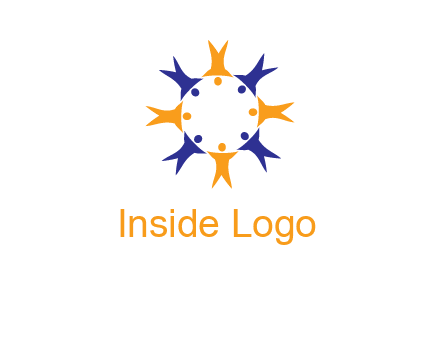 people in a circle logo