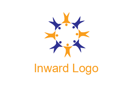 people in a circle logo
