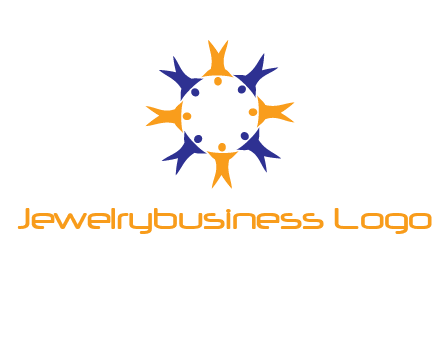people in a circle logo